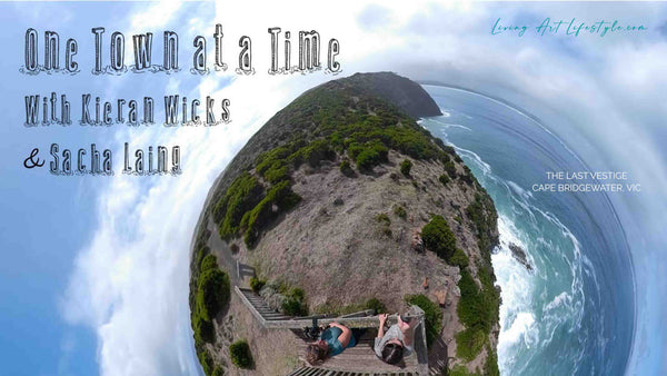 Cape Bridgewater VIctoria 360 little Planet Viast coastline from top of cliff One Town at a Time with Kieran Wicks