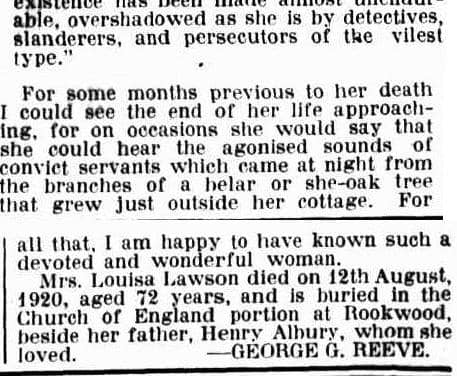 Sydney Mail NSW 1912 - 1938 Wednesday 2 November 1927 - Louisa Court Case