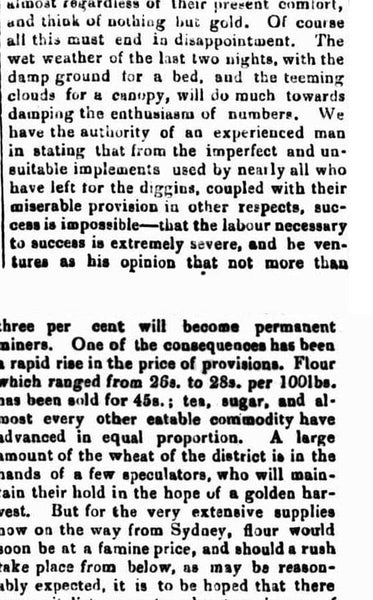 The Gold Fever - Bathurst Free Press May 17 1851