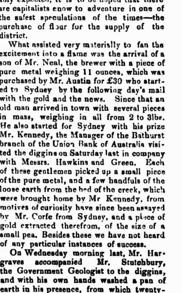 The Gold Fever - Bathurst Free Press May 17 1851