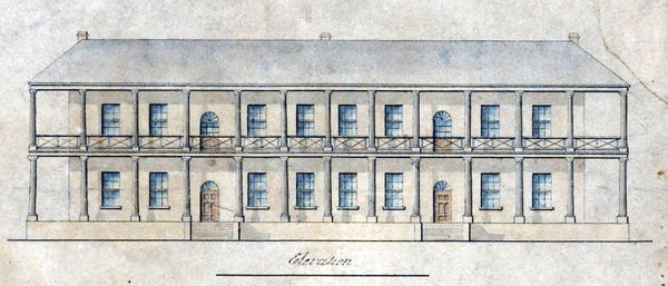 The south wing of the General ‘Rum’ Hospital - 1854