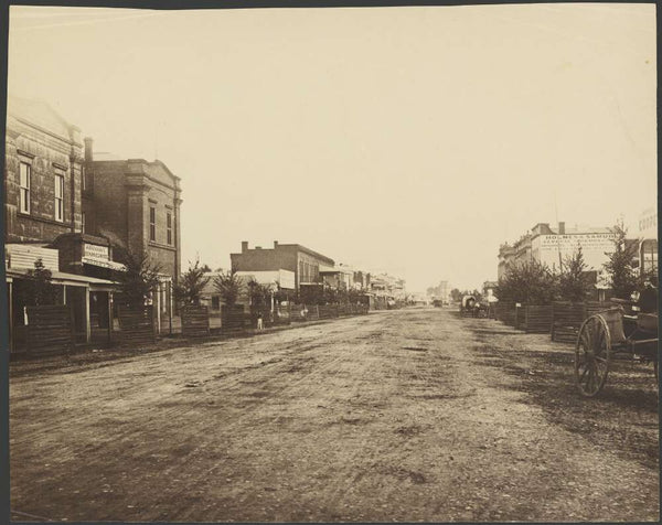 Hanrahan's Mechanics Hotel, Bendigo, Victoria, ca. 1872 