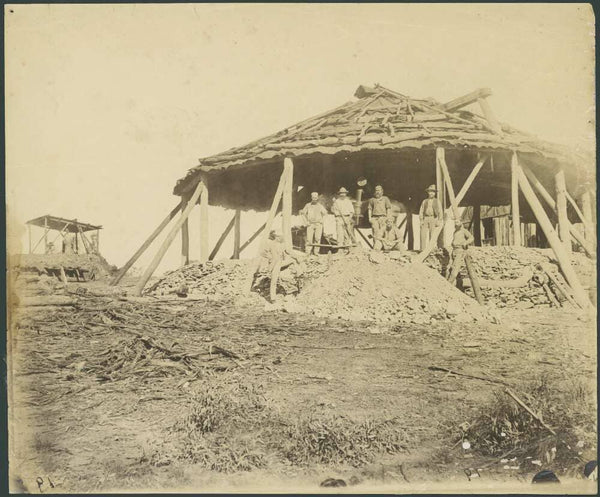 Men at gold mine whim, Trunkey, New South Wales, ca. 1873