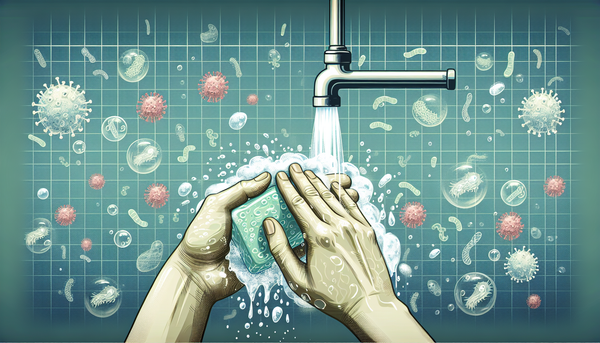 Illustration of hand washing