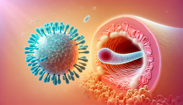 Illustration of virus and bacteria