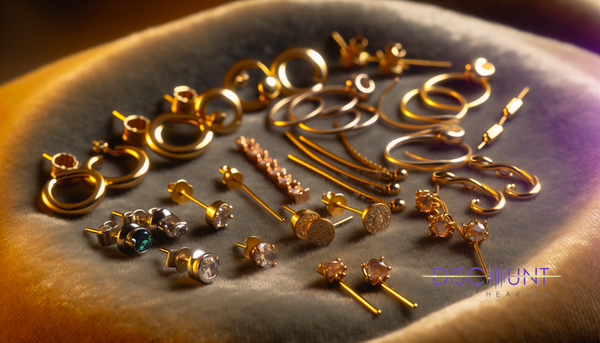 Photo of different types of earrings