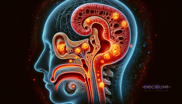 Illustration of interconnected sinuses and ears