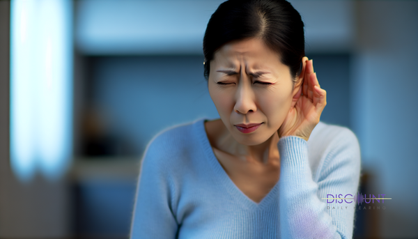 Photo of a person experiencing ear pressure