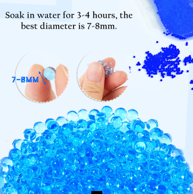 gel balls are 7-8 mm