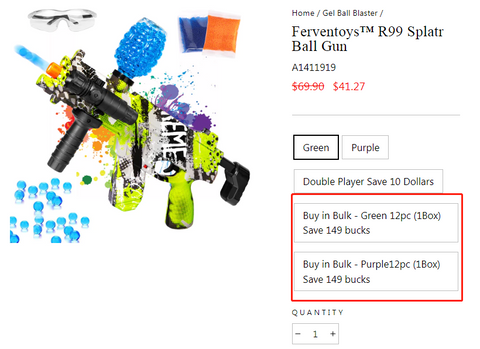 Ferventoys™ R99 Splatter Ball Gun