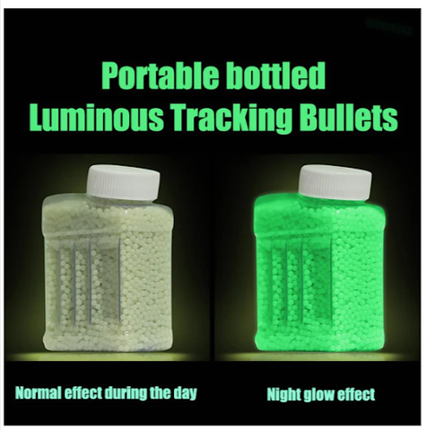 Portable bottle with Fluorescent Gel Balls