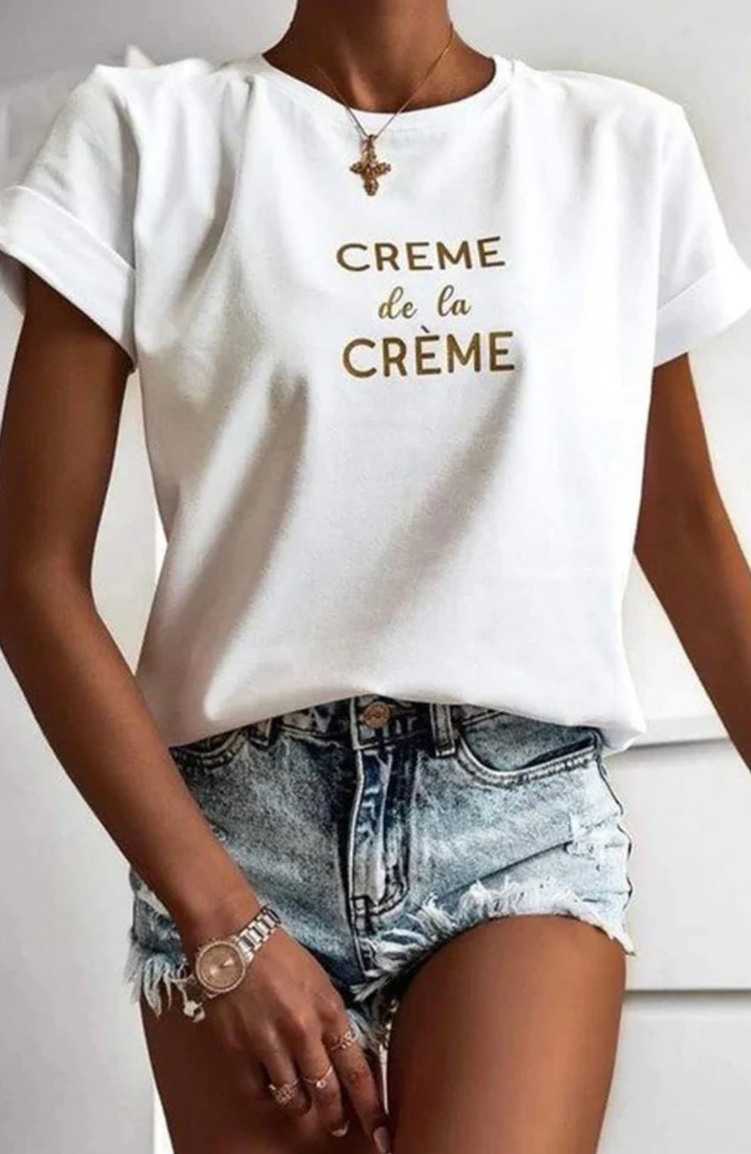 Reductor Skim Boek Crème de la Crème' Slogan T-Shirt – Lemon Sugar Boutique