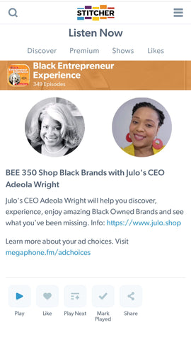 Julo on Black Entrepreneur Experience Podcast