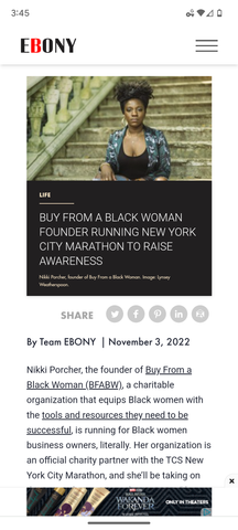 Nikki Porcher featured in Ebony