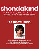 Ria's Beauty Collection featured on Shondaland.com