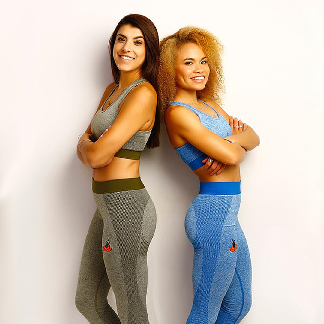 Two models wearing Your Bodhi Gym Set