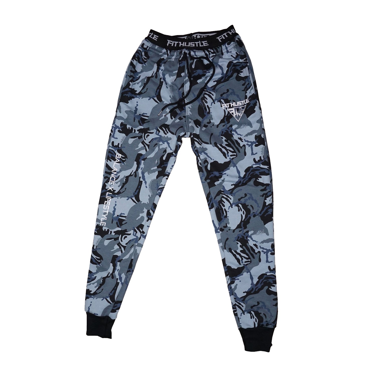 blue camo sweatpants