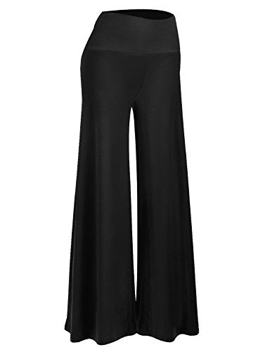 Arolina Women's Stretchy Wide Leg Palazzo Lounge Pants Black – Buy in center
