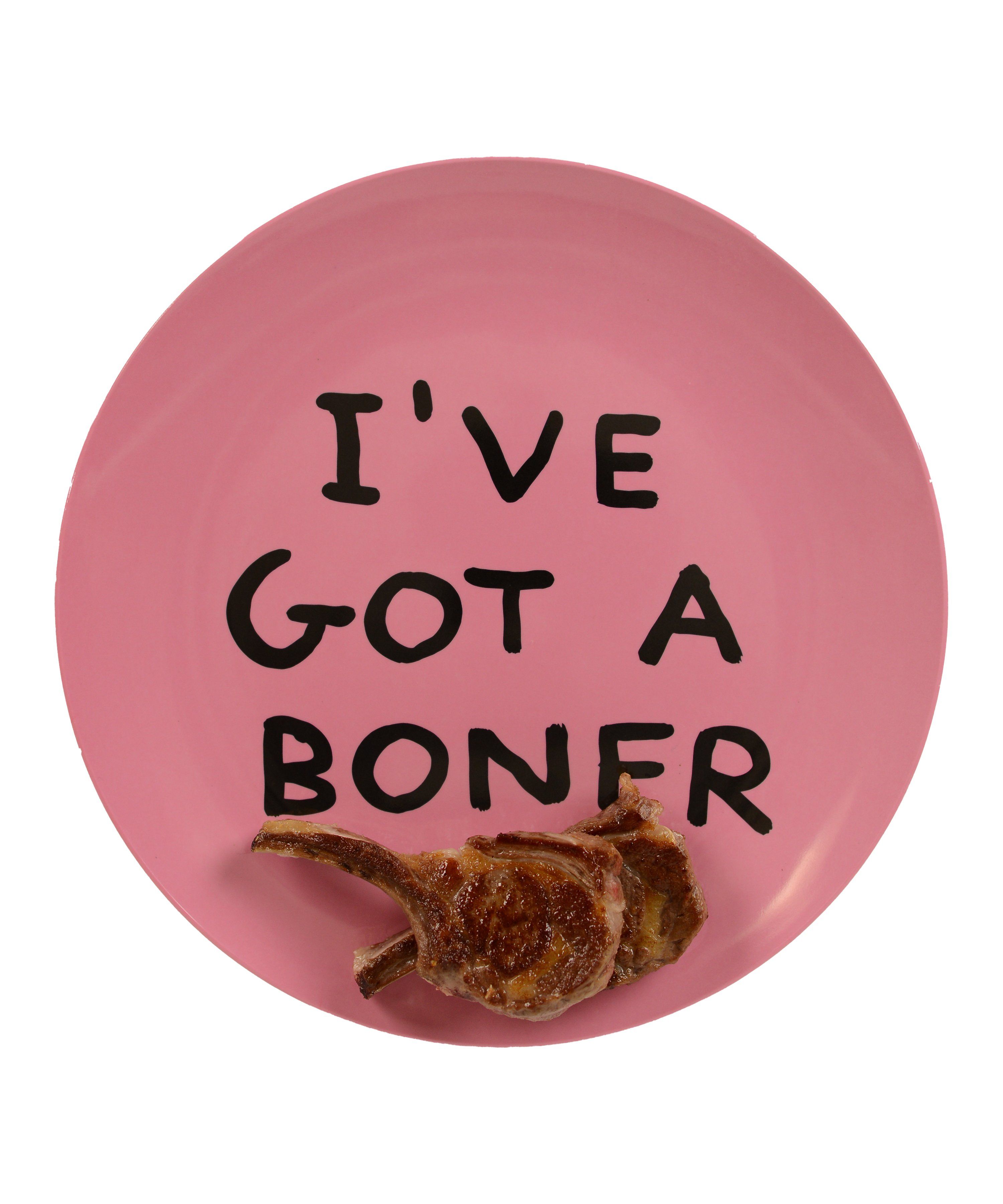 I've Got A Boner Melamine Plate x David Shrigley