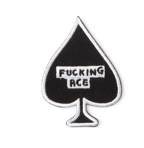 F*cking Ace Iron-On Patch x David Shrigley