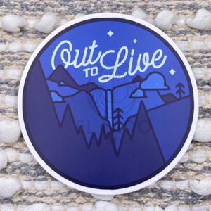 Round Out to Live Sticker