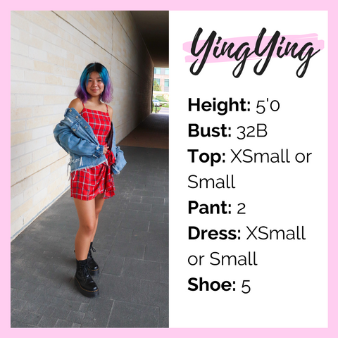YingYing's Sizes