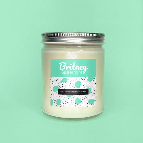 Britney Spearmint Soy Candle