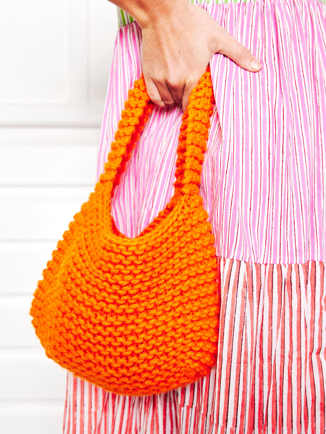 Mynkoden - Chevron Knit Tote Bag