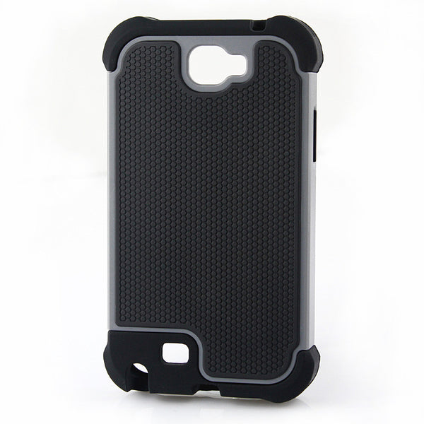 Triple Layer Defender Back Case for Samsung Galaxy Note 2 N7100 - Grey ...