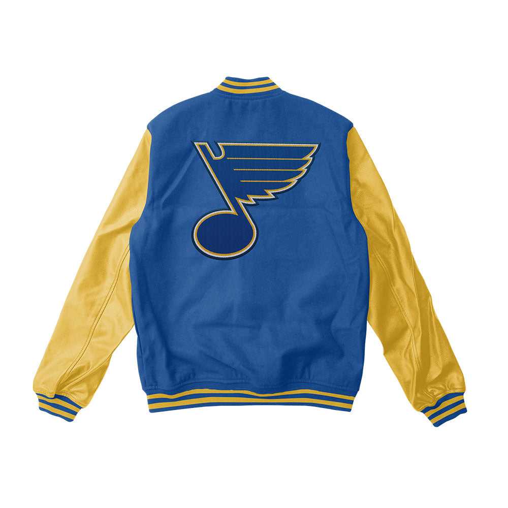 St. Louis Blues Black and Blue Varsity Jacket - NHL Varsity Jacket ...