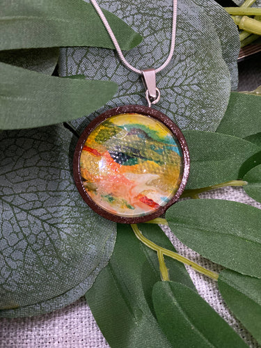 Alcohol Ink Original Necklace