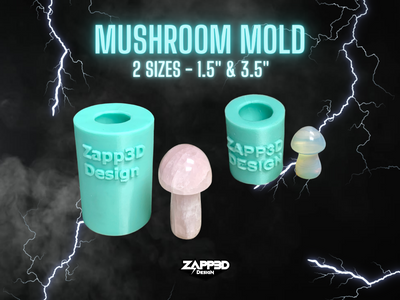 Mushroom Molds for Resin, 2 Sizes, 3D Mushroom Mold, Mushroom Silicone  Mold, Mushroom Resin Mold, 3D Mold, Cute Mold, Small Mold, Zapp3D Design  LLC