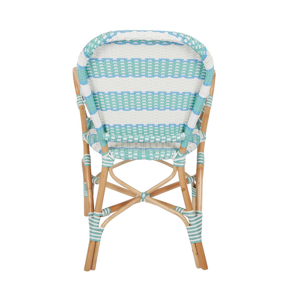 aqua wicker chair