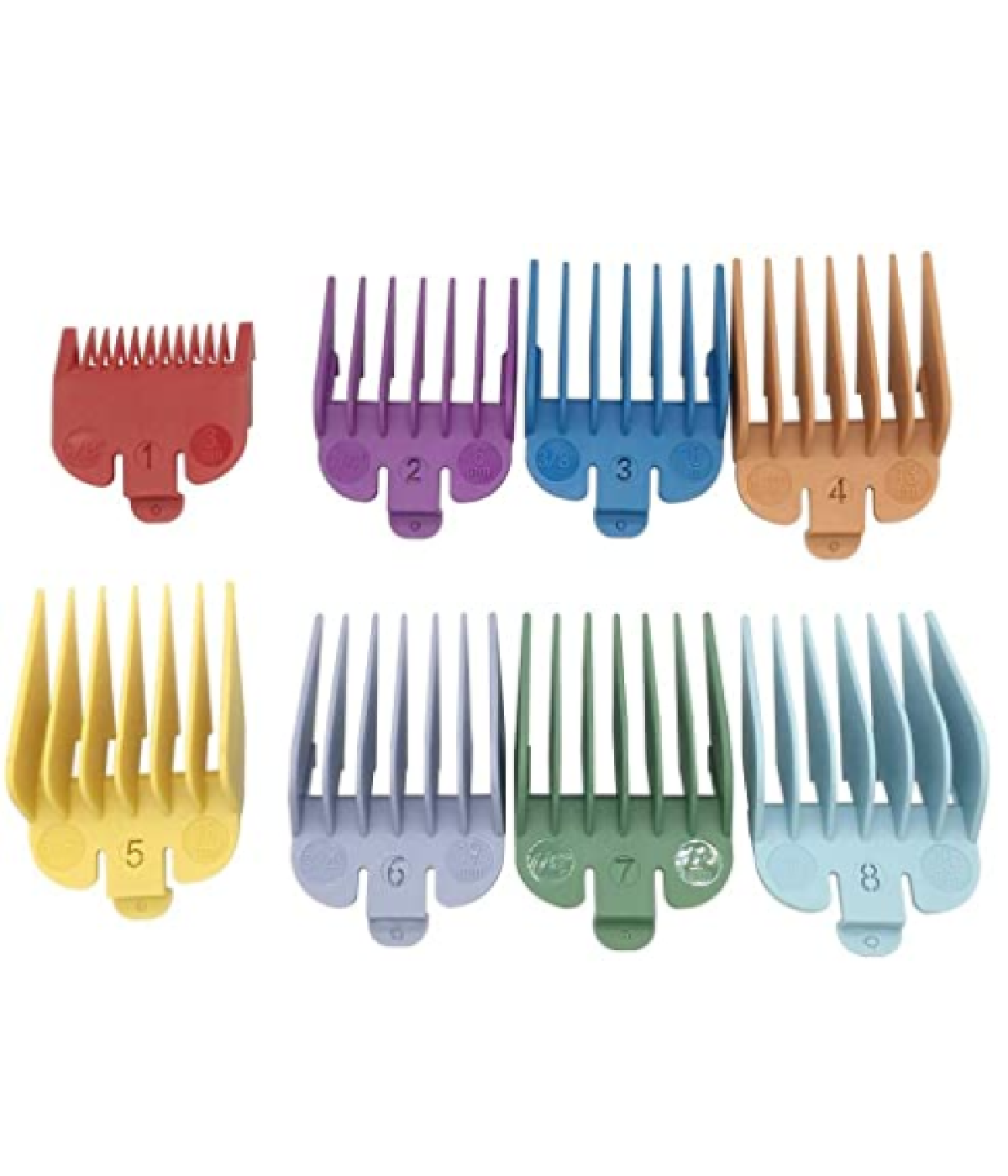 Wahl Professional 8-Pack Colour Coded Cutting Guides – shavz.com