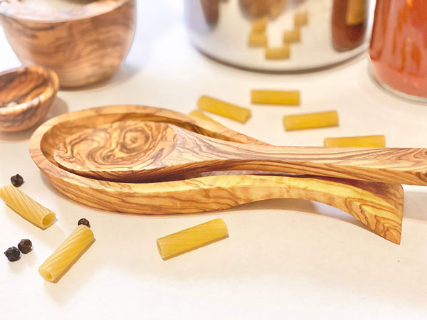 Olive Wood Salad Serving Spoon and Fork – Casablanca Market