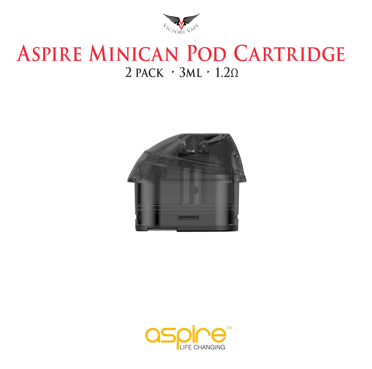  Aspire Minican Replacement Pod • 2 Pack 3ml 