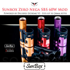 Sunbox Zero Nega 2 60W Side by Side • (DiCodes Extreme V3 chip)