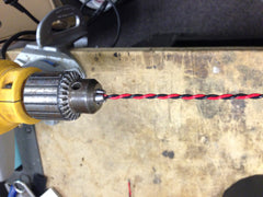twisted wire using a drill