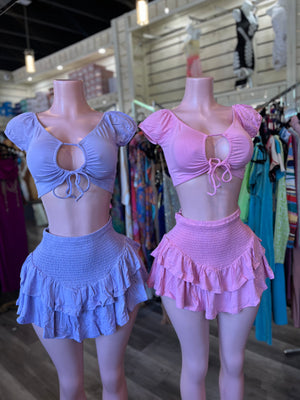 Cute & Flirty Skirt Set - Miami Sexy Closet
