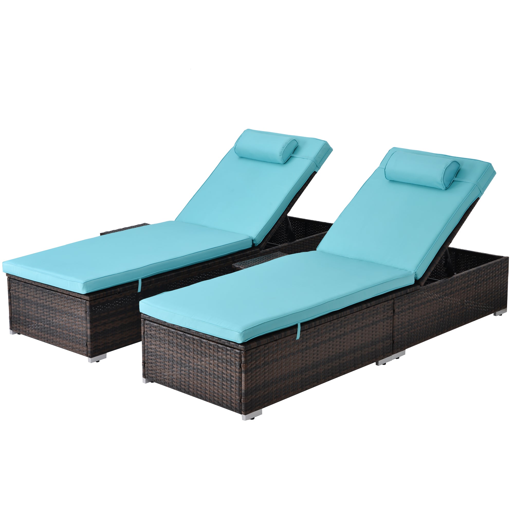 pe wicker chaise lounge