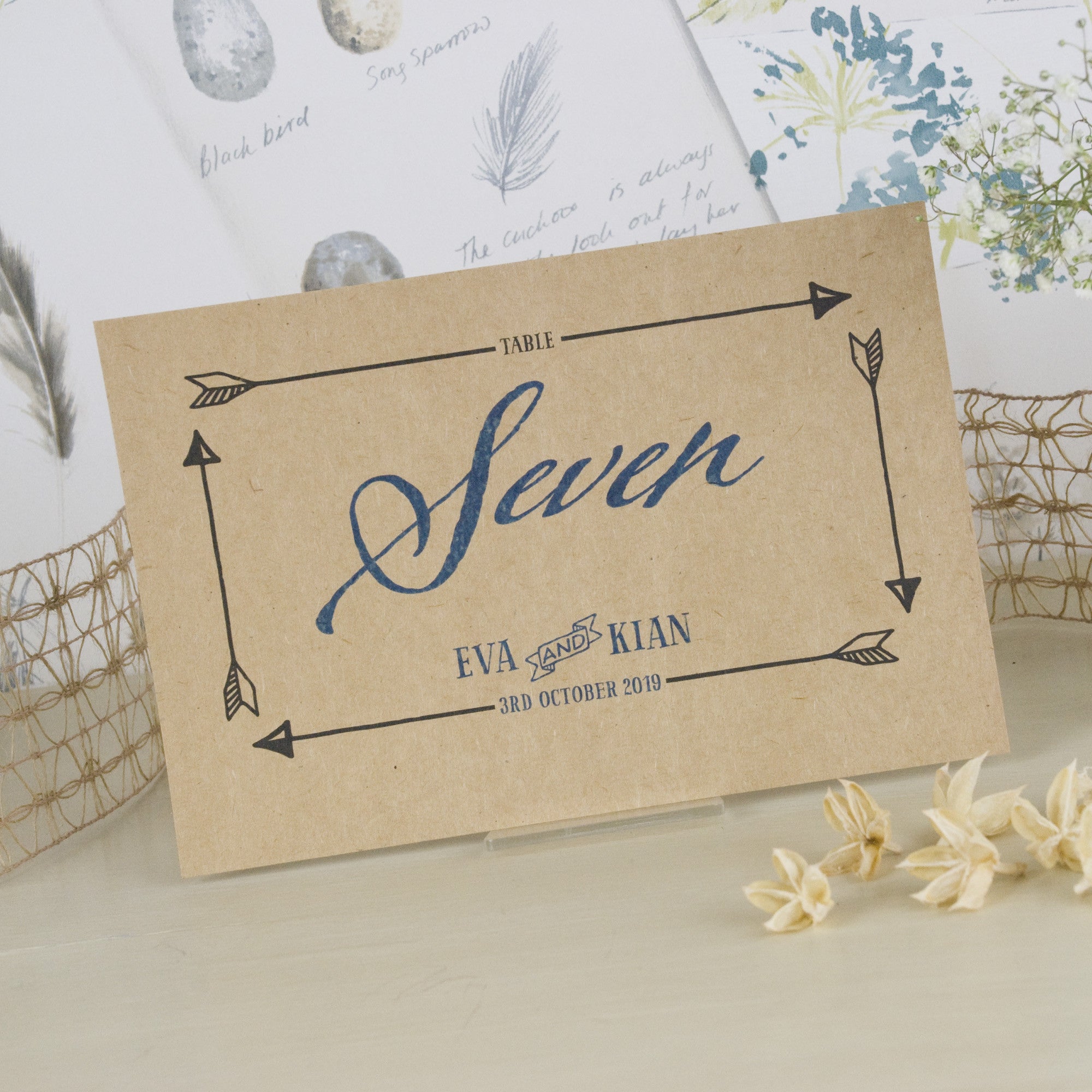 Guess Who Table Name Cards Love Wedding Print