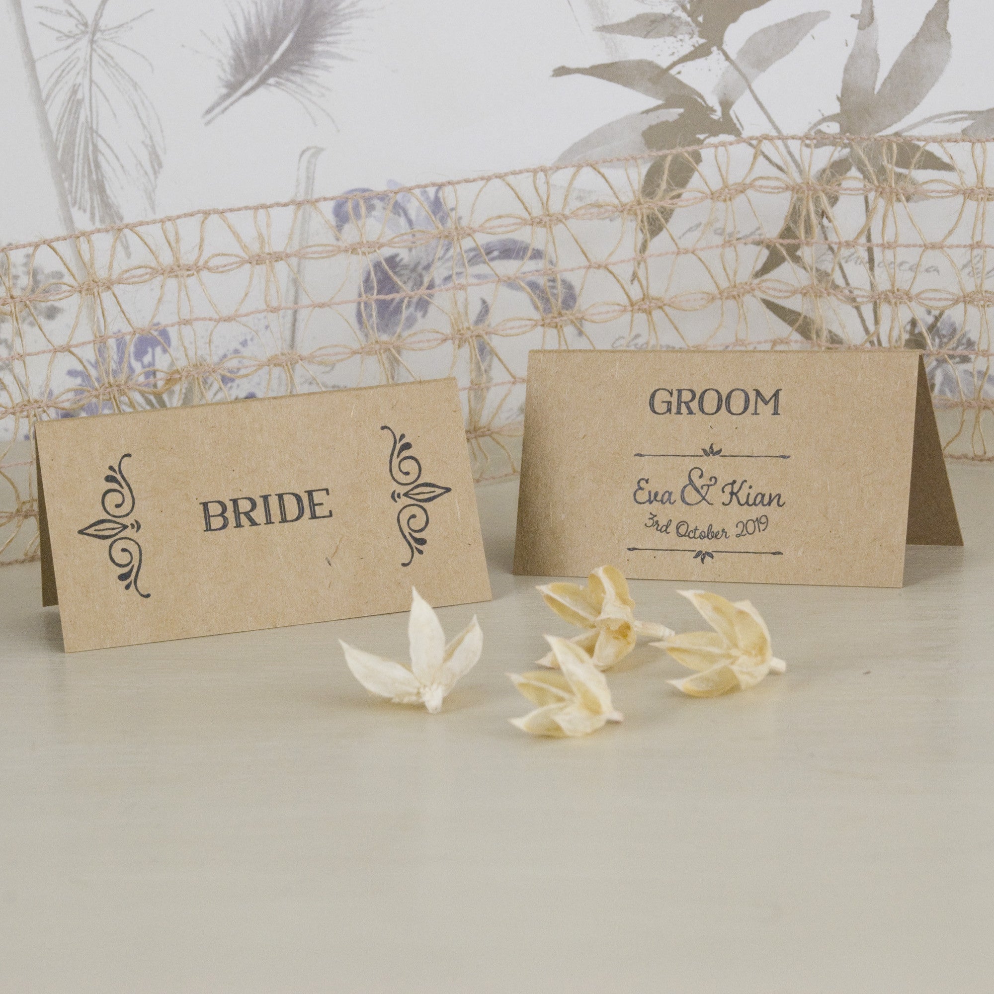 wedding name cards