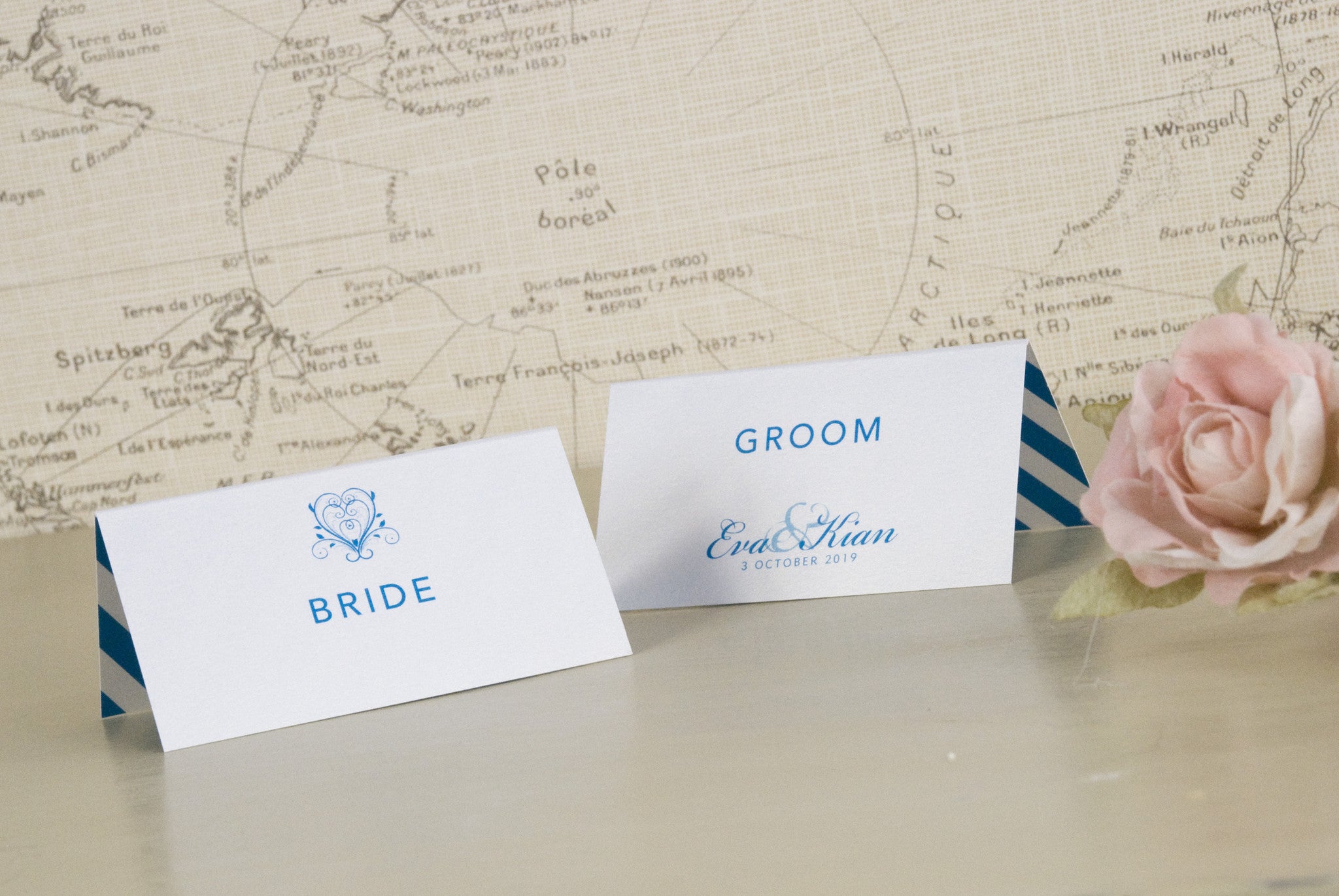 Happy Ever After Place Name Cards Love Wedding Print