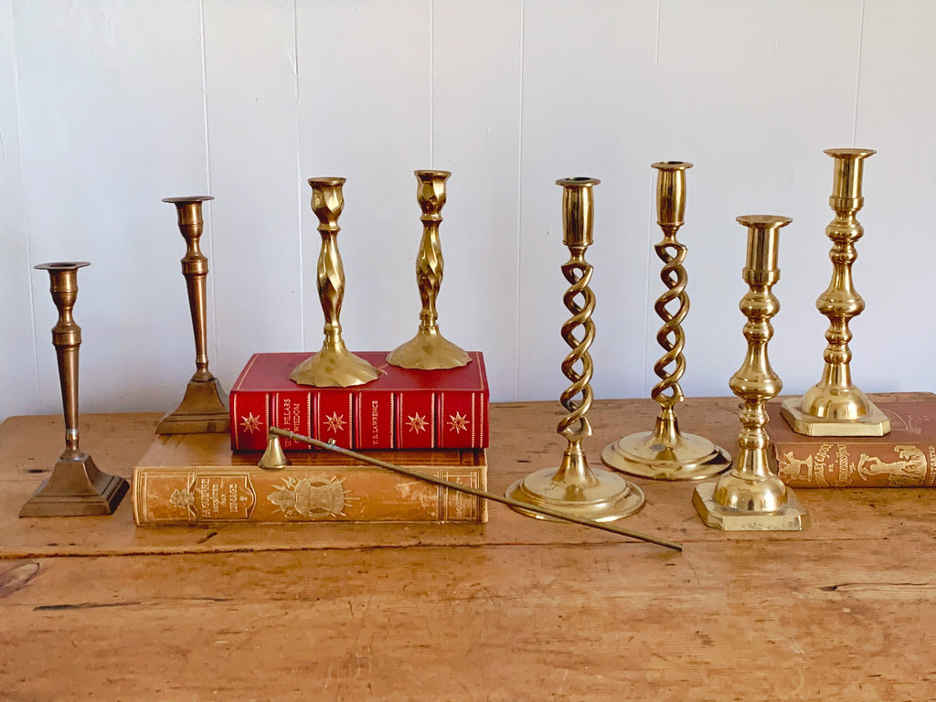 Vintage Siam Niello & Brass Candle Holders – Wild Briar Vintage