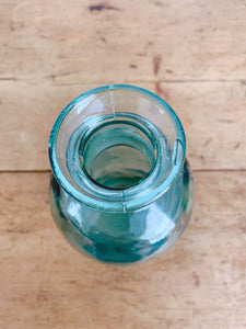 BACK IN STOCK! Assorted Vintage Aqua Blue Glass Bottle | Farmhouse Decor Flower Vase | Antique Water, Soda, Medicine, Ink Bottle Collection