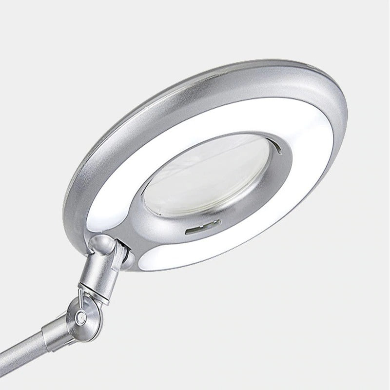 Desk lamp white model Magnifying glass