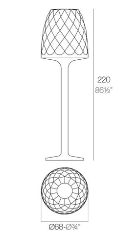 Skydesign Vases Floor Lamp Vondom von Graf Licht