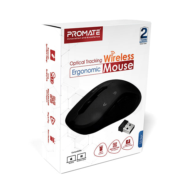 Promate Contour Comfort Performance Wireless Ergonomic Mouse - Gadget  Central