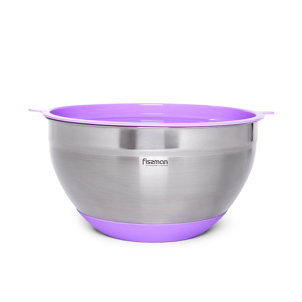 Buy Fissman Mixing Bowl 16X10 CM / 1.5 Ltr With Silicone Bottom