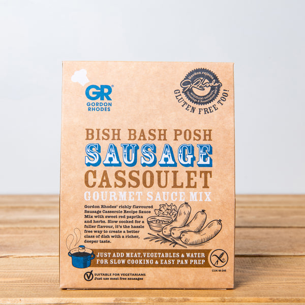 Gordon Rhodes Gluten Free Bish Bash Posh Sausage Cassoulet 75g The Green Berry